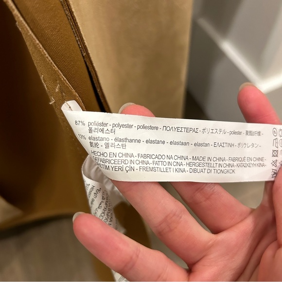 Zara long belted coat in camel - Picture 5 of 10